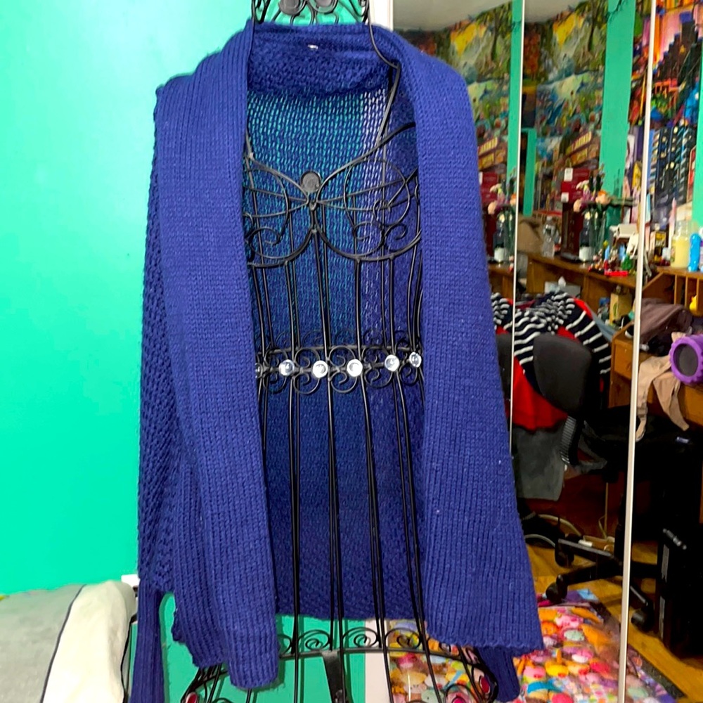 Navy cardigan